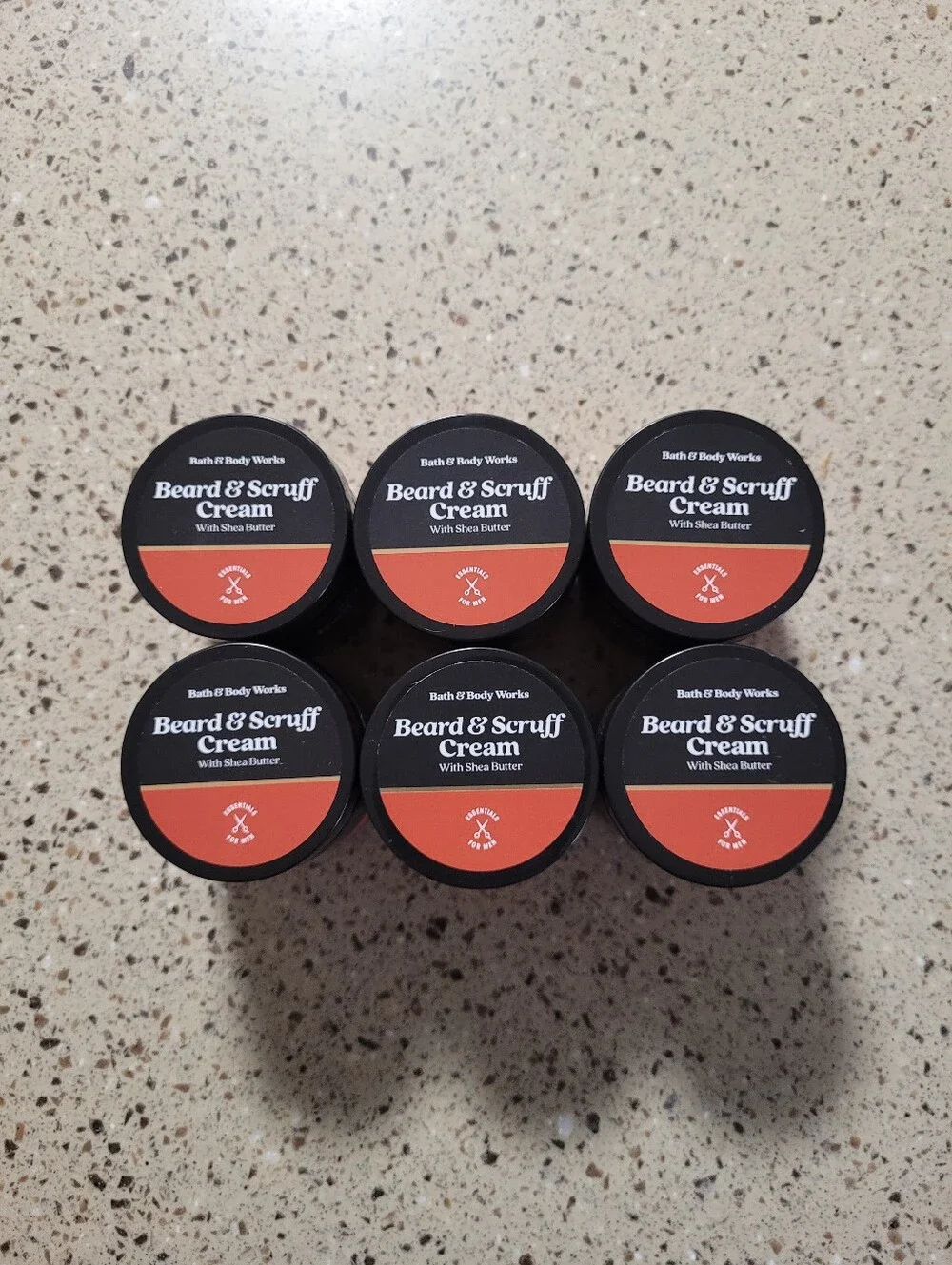 6 Bath & Body Works Mens Beard & Scruff Cream W/Shea Butter 4 oz Ea Discontinued